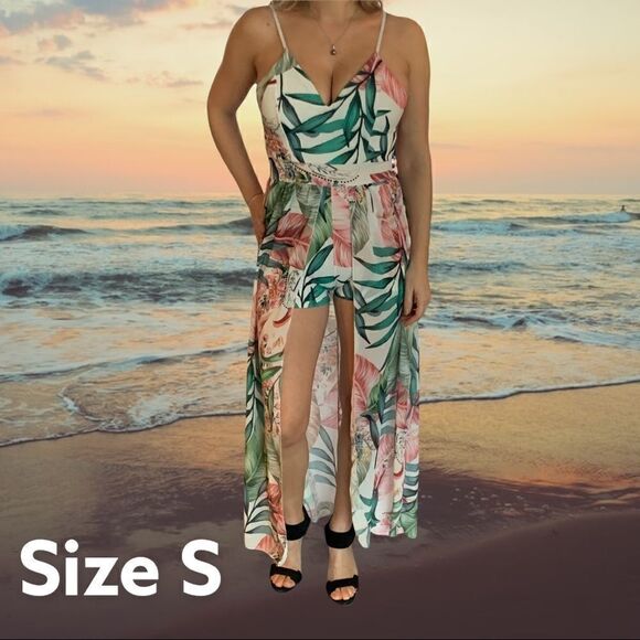 NWOT Combo floral dress short S  - Picture 1 of 13